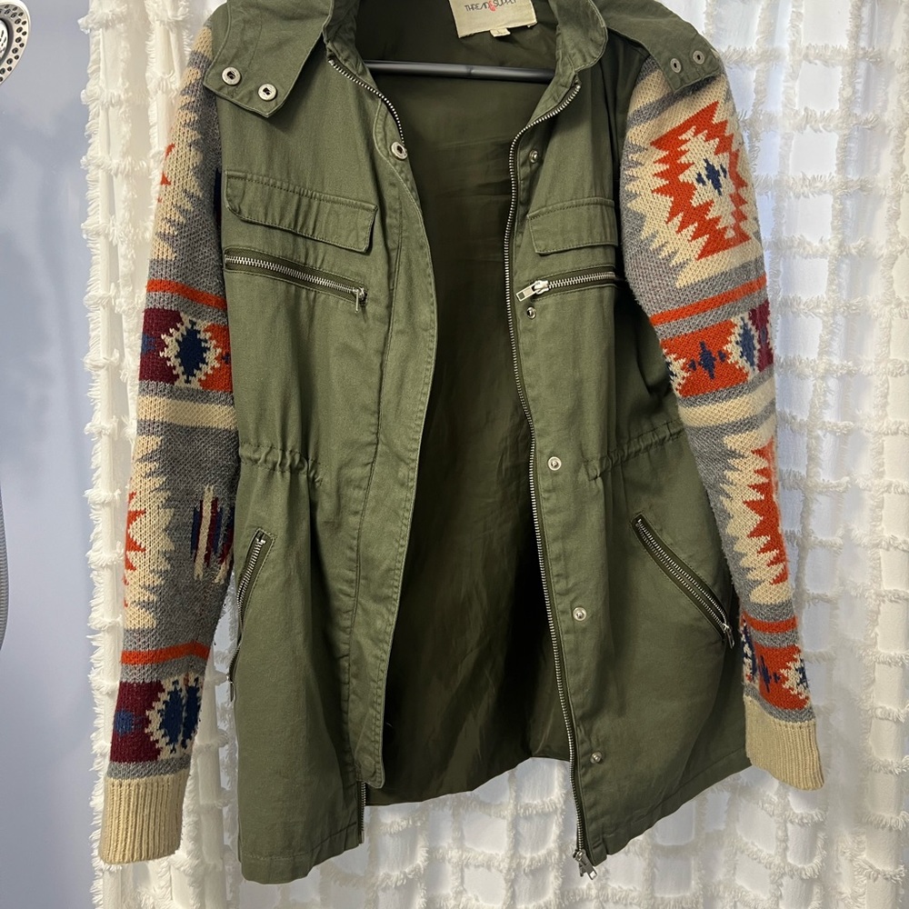 Thread Supply Military Jacket with woven sleeves